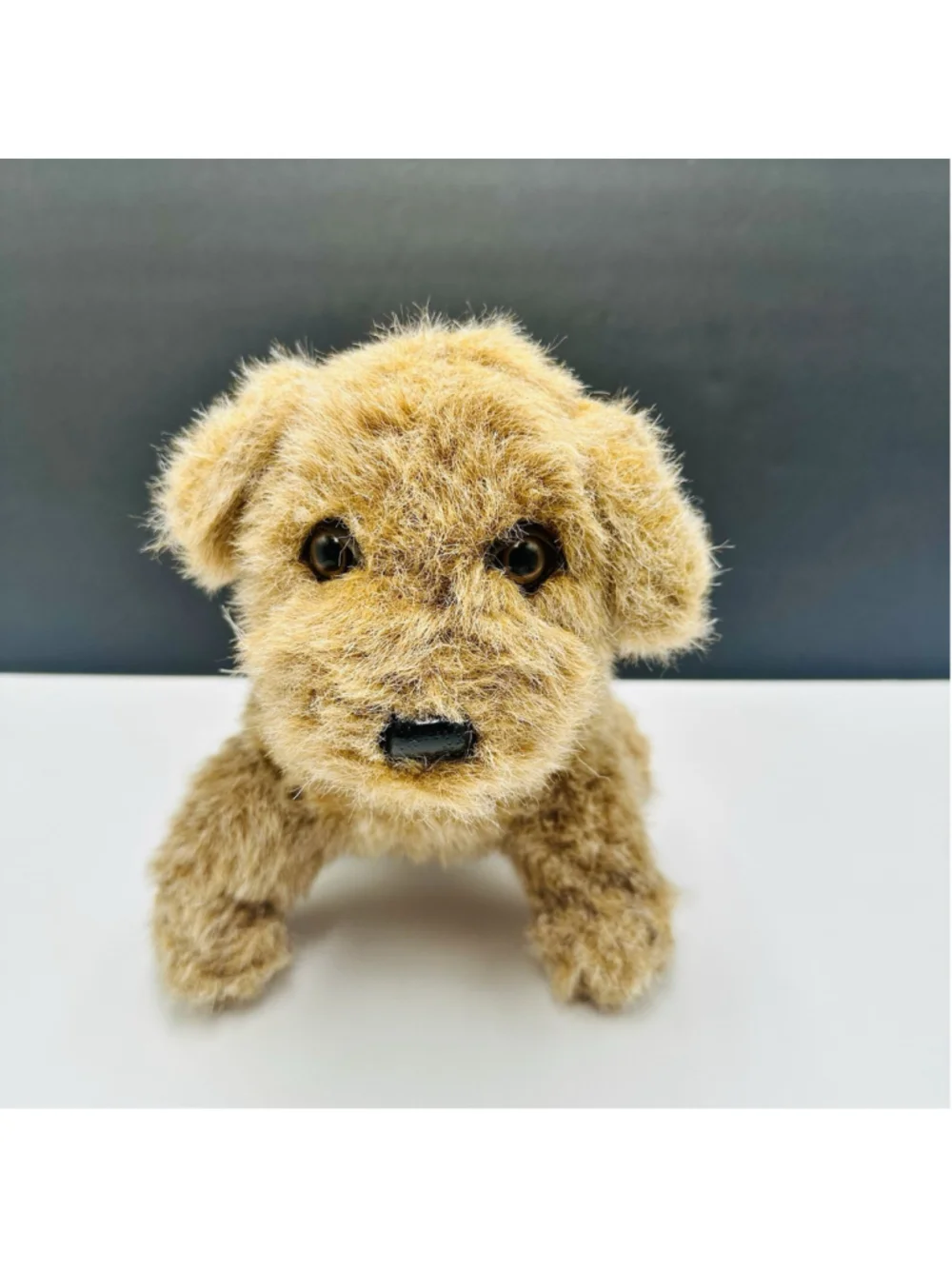 VTG K. B. Bros Puppy Dog Plush 9 Inch Brown Stuffed Animal KB 1980s
